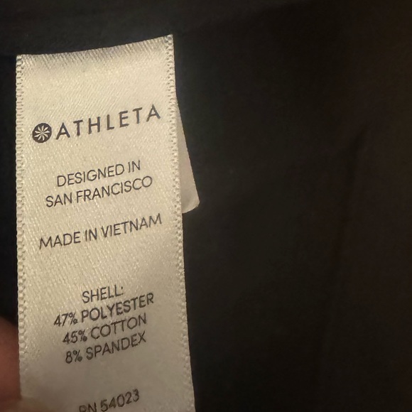 Athleta Modern Life Hoodie Jacket Full Zip Sz M Black/Gray 201222 - Picture 2 of 5